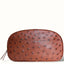 Ostrich Leather Toiletry Bag