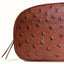 Ostrich Leather Toiletry Bag